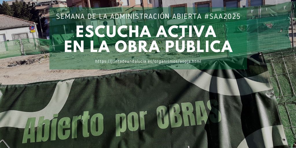 Campaña de información a los ciudadanos en las vallas de obras del Metro de Granada.